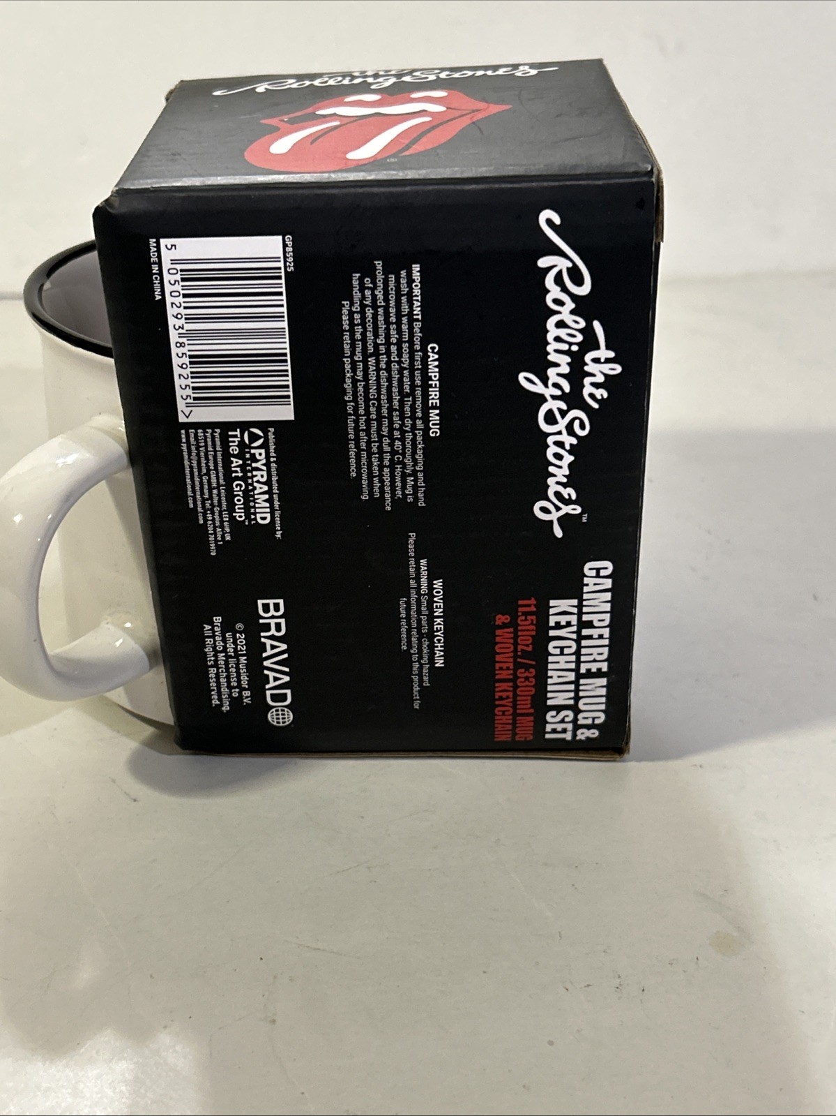 The Rolling Stones Mug Lips White New 5080