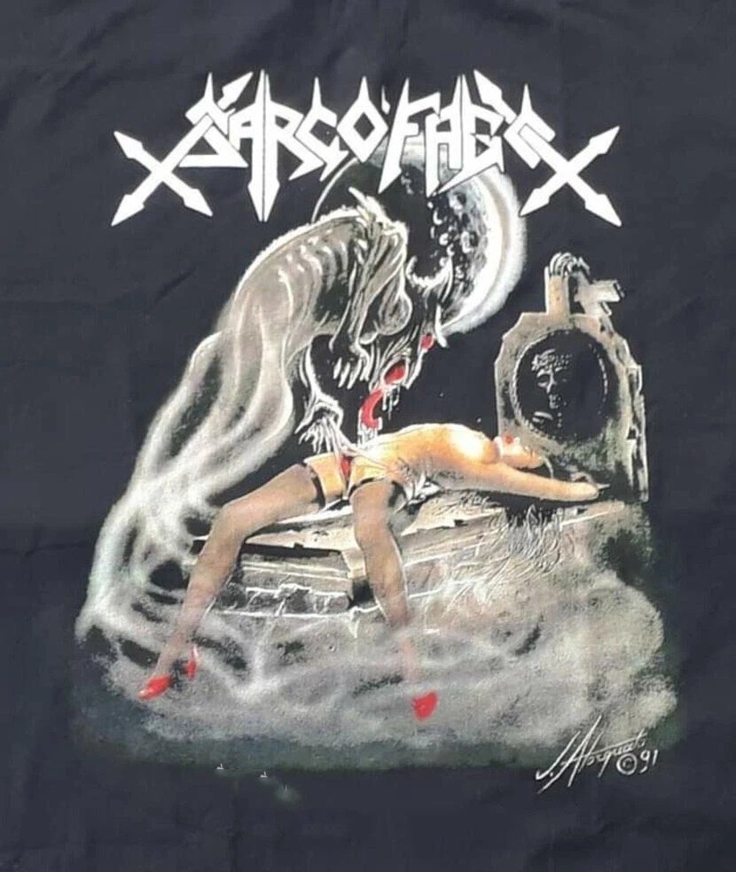 Hot New Sarcofago Sarcófago Band Cotton Black S to 5XL Tee Shirt PN478