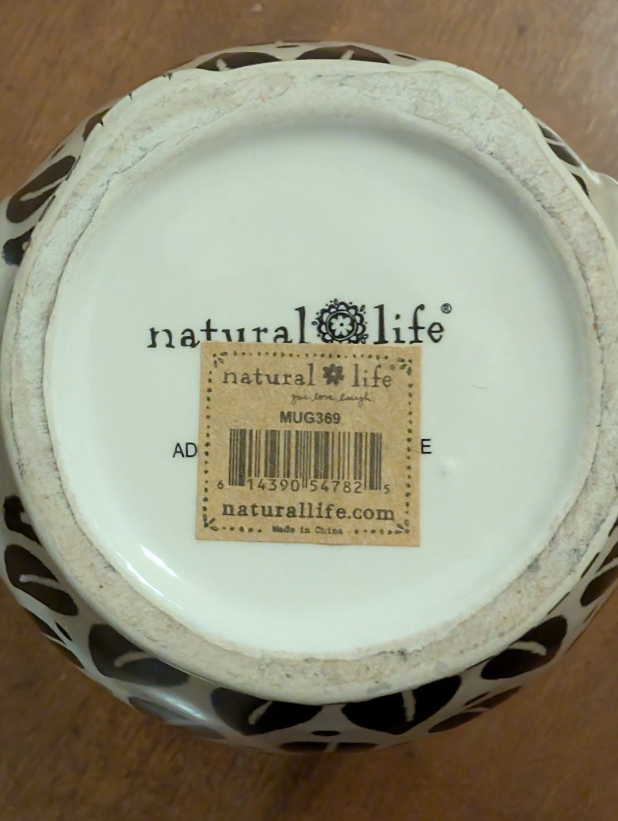 Natural Life Ceramic Owl Figural Novelty Mug Black White MUG369 Animals