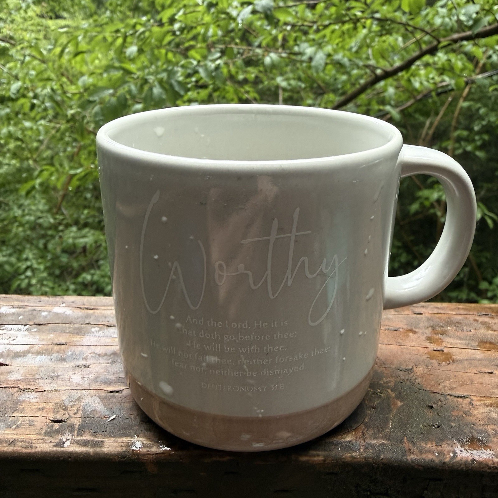 Ceramic mug diameter 3.5 in H 3.5 in