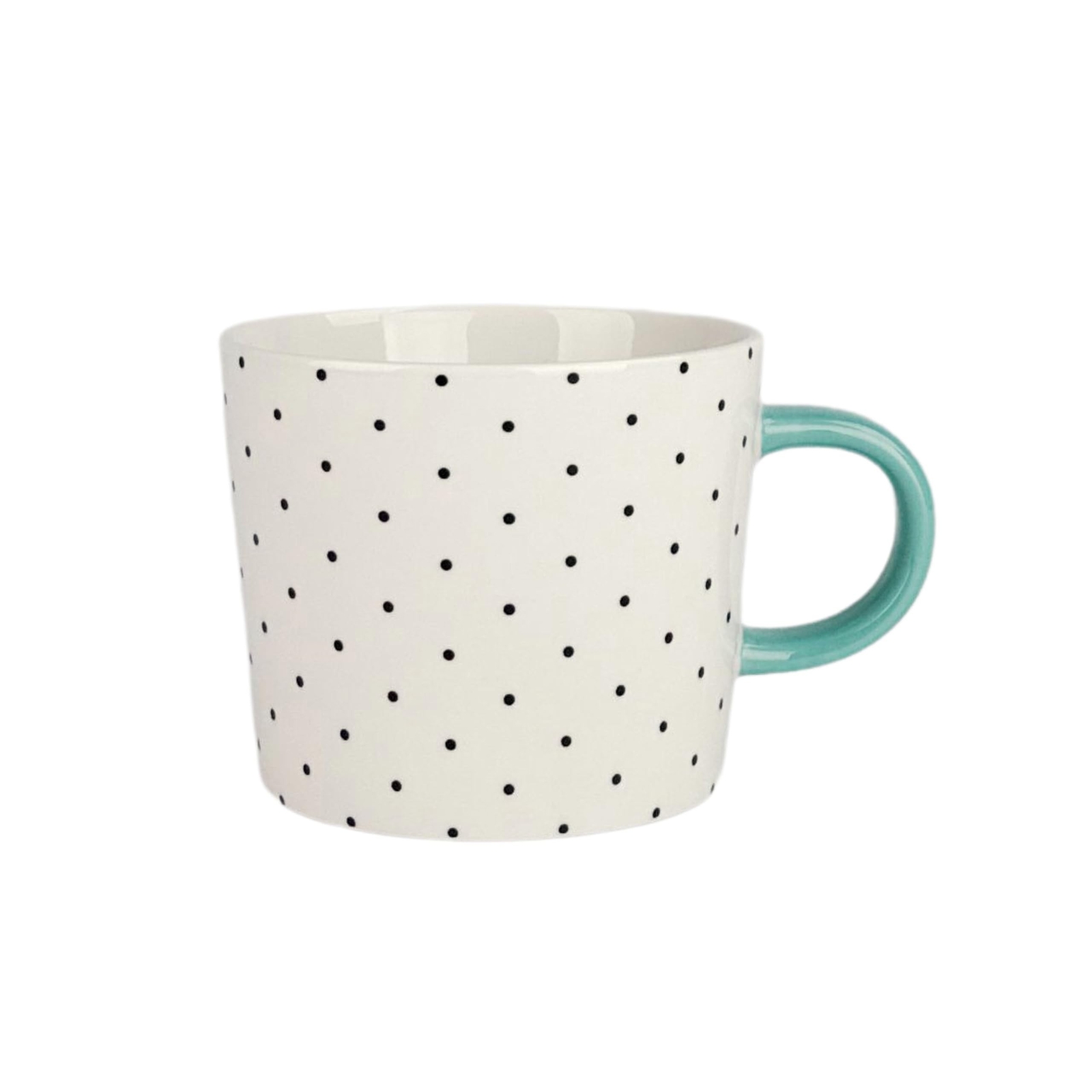 10 Strawberry Street Set of 4 Oogle Polka Dot Mug 13 fl oz, Assorted Bright C…