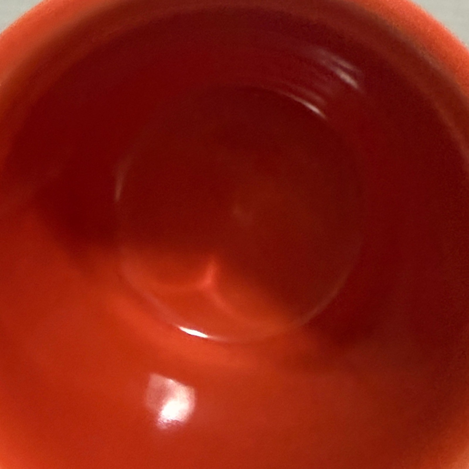 Fiesta HLC USA Poppy Orange Ceramic Ring Handle Mug 3.5 inch Made in USA
