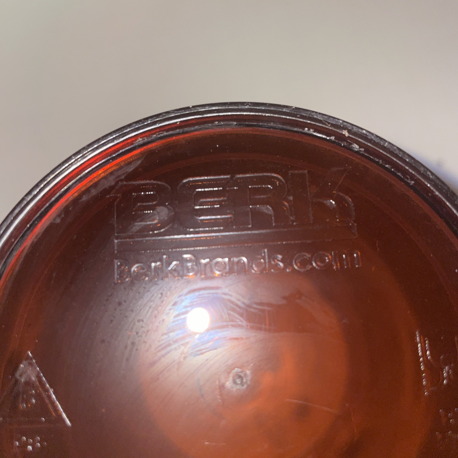 VTG, BERK Barrel Beer Mug Transparent Brown Plastic BPA Free Durable USA MADE