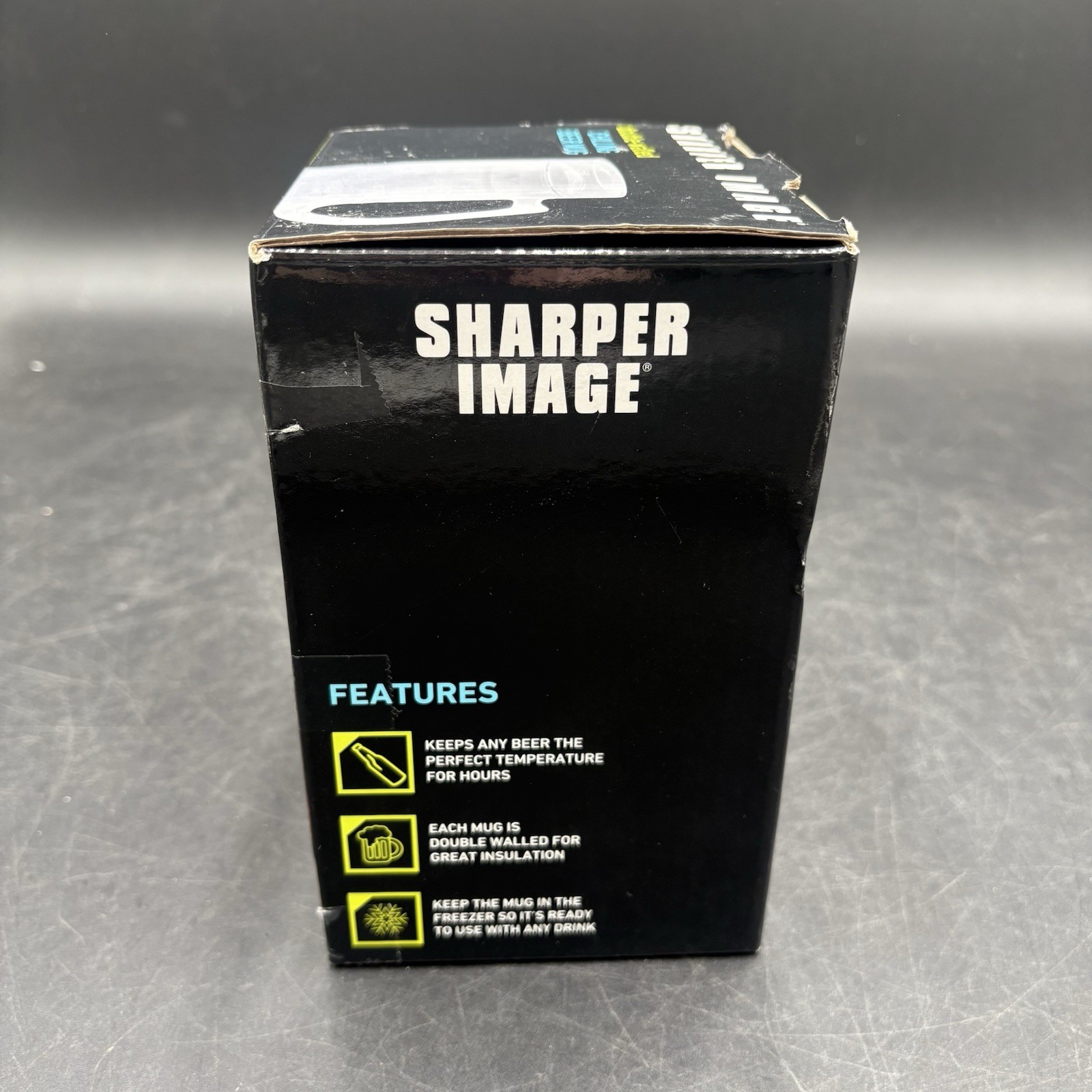 Brand New Sharper Image Double-Walled Chilling Beer Mug, Use With Any Drink