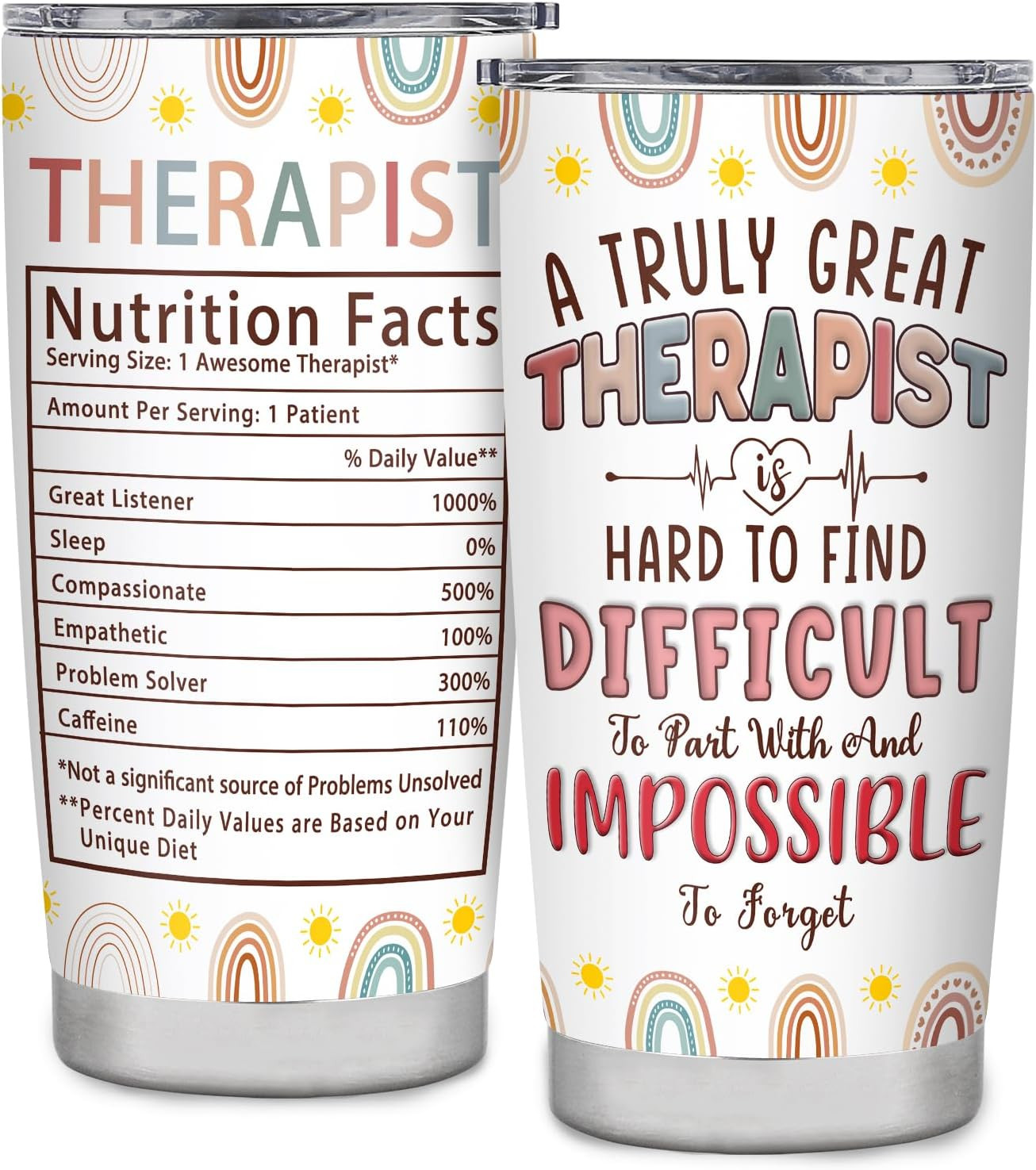 Therapist Gifts Tumbler,Respiratory Physical Speech Massage Occupational Mental