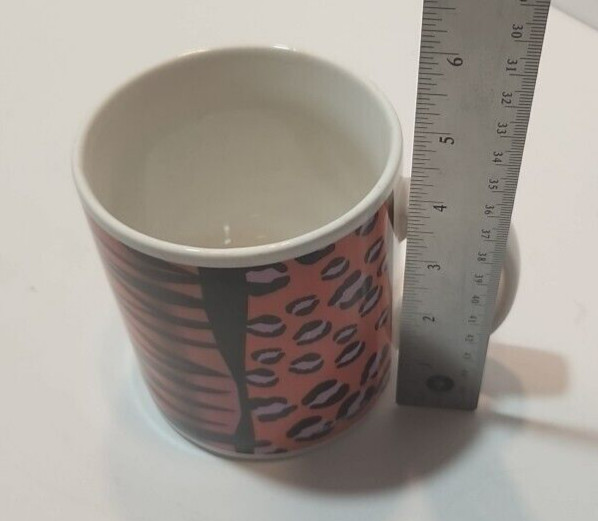 Aerial Bouquets Large Pink Orange Black Zebra Giraffe Leopard Print Coffee Mug