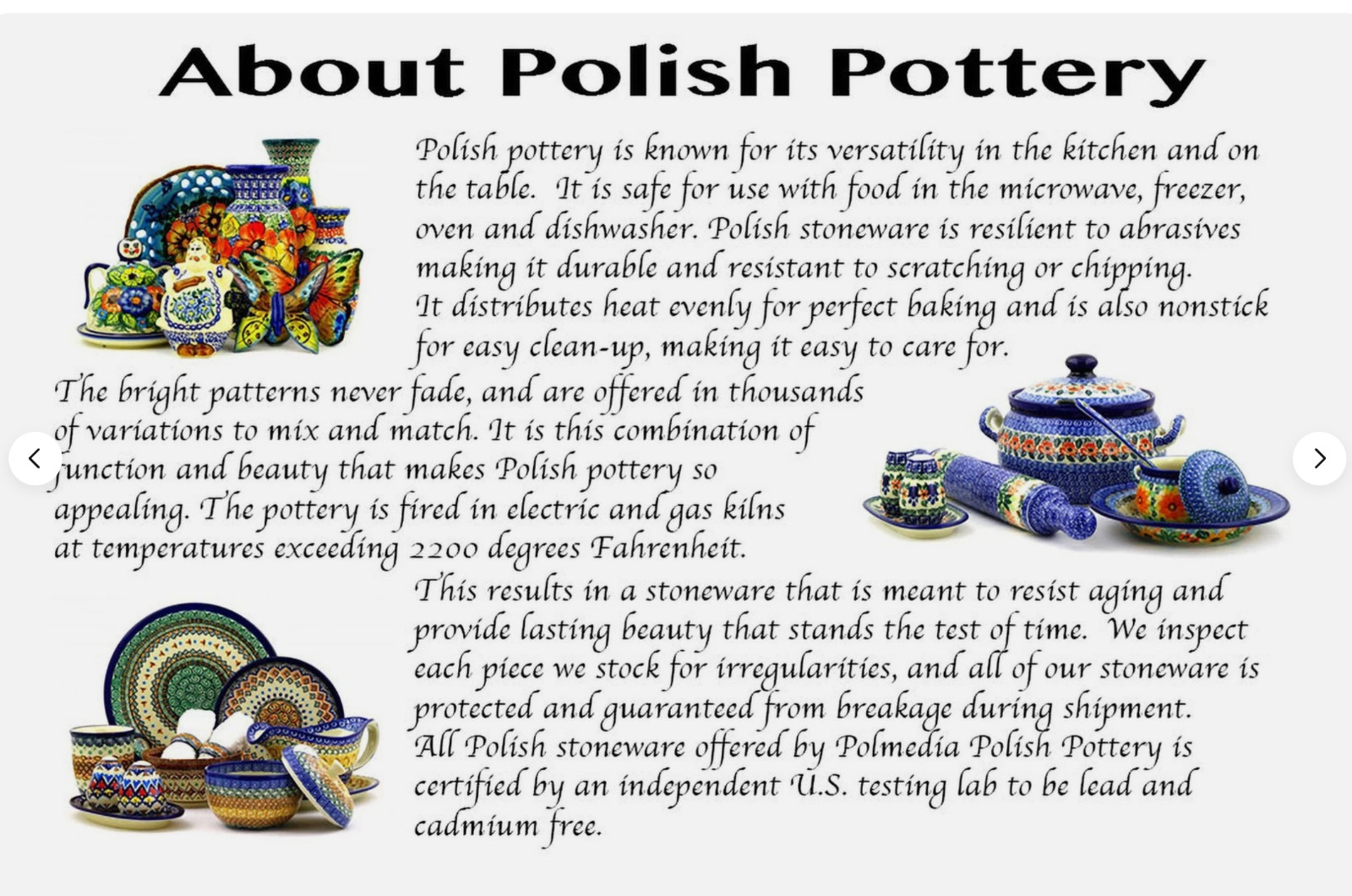 Polish Mug Pottery Bubble Mug Blue Red Yellow Butterflies Flowers Unikat Vena