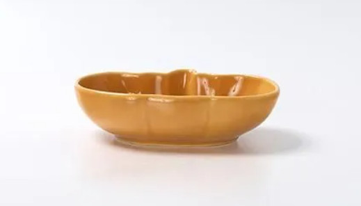 Halloween Ceramic pumpkin small bowl orange 11×H3cm natural kitchen