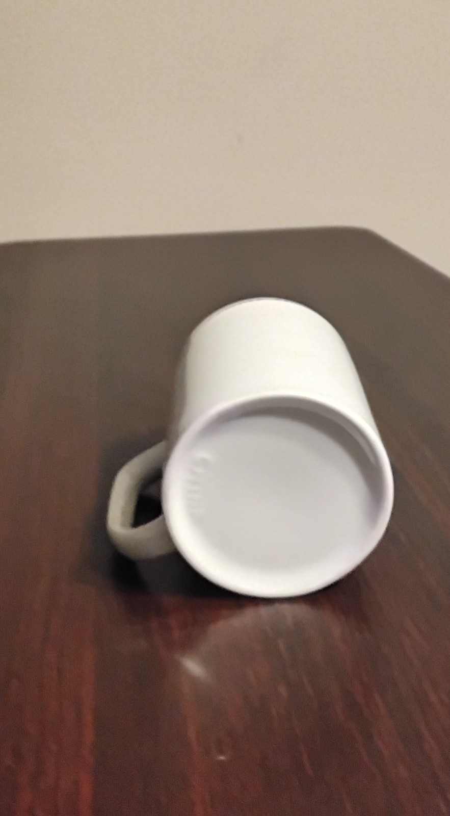 White Ceramic Coffee Mug Solid Color Round 11-20 oz 4.25 in Tall Modern