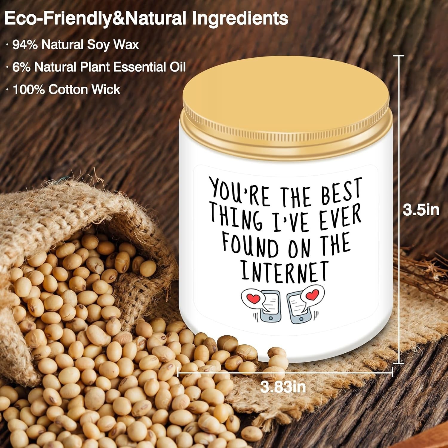 Charming Lavender Candle – Non-Toxic Joyful Gift for Birthdays & Anniversaries