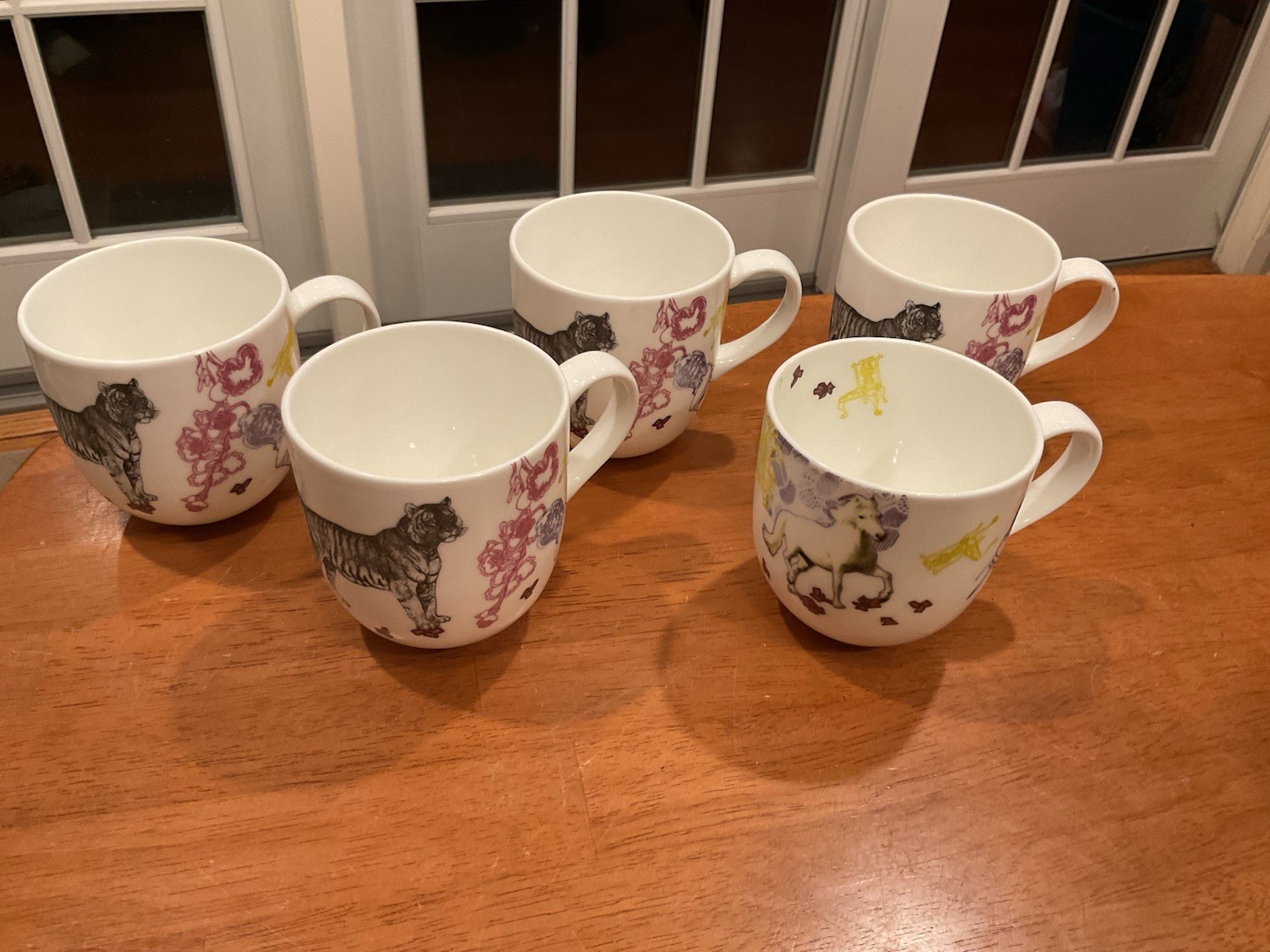 1 Concetta Gallo Discont Habitat X Mugs Fine Bone China-3 Tigers Avail