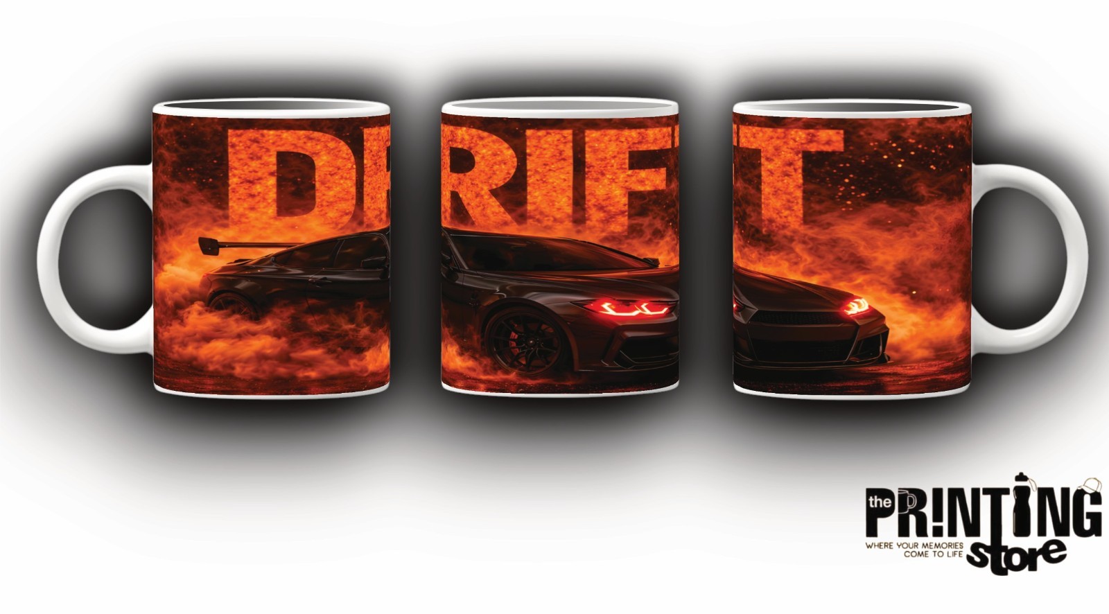 Drift Car Coffee Mug 11oz – Racing Sports Car Design Cup Gift for Car Lover