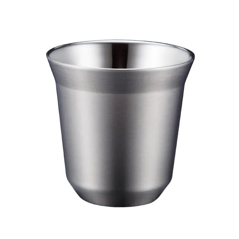 86ML/160ML Coffee Cup Double-layer Stainless Steel 304 Easy Clean Ins Coffee Mug