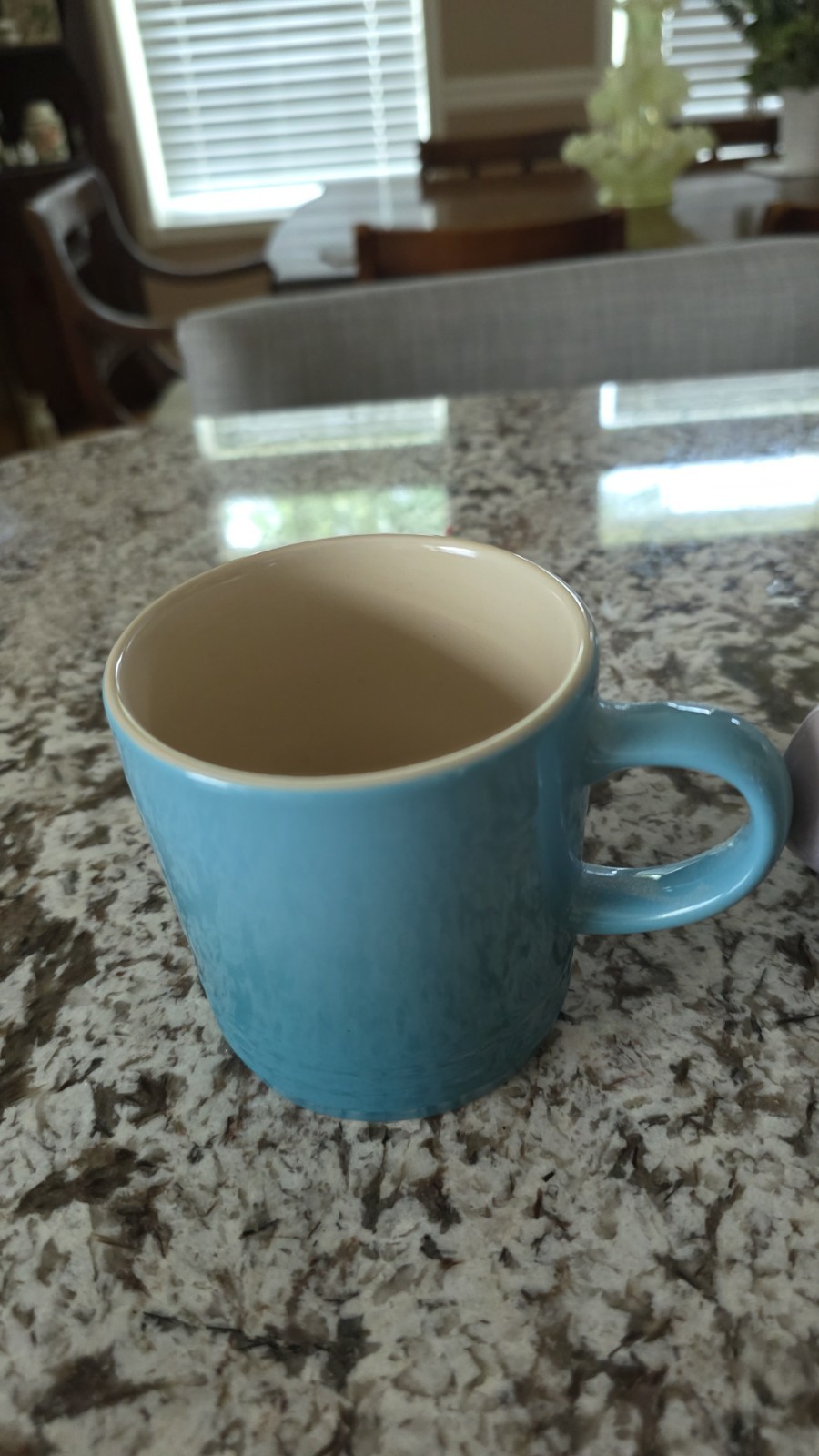 NEW (2) LE CREUSET Coffee Mugs Mint Green And Lavender 12 oz.