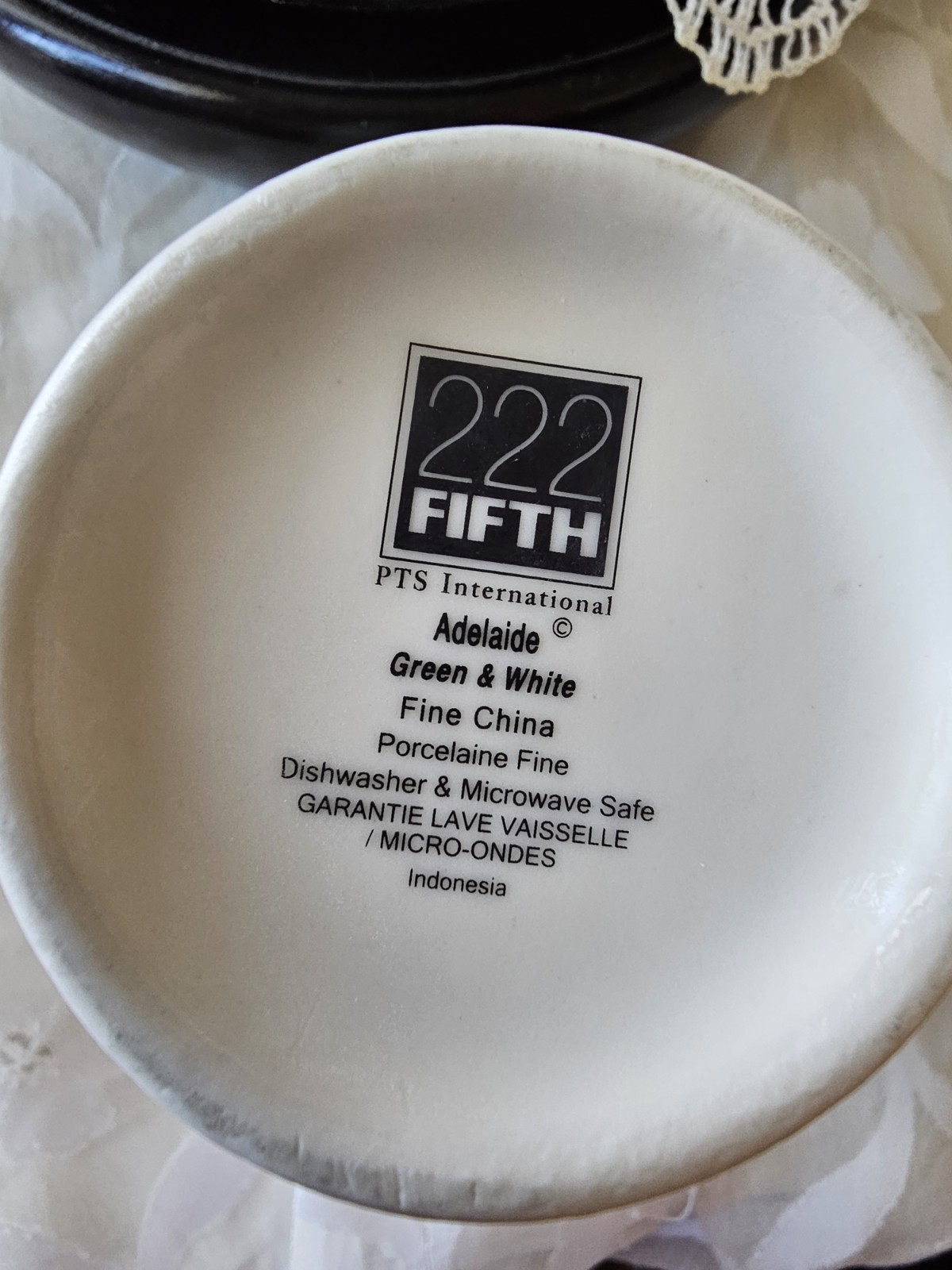 222 Fifth Adelaide 3-Piece Fine China Porcelain Floral Mug Set