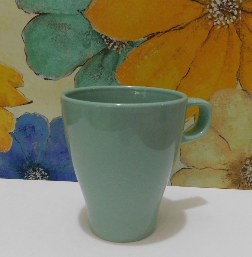 Ikea Fargrik Light Green 8oz. Stackable Coffee Tea Cup Mug Classic UnUsed
