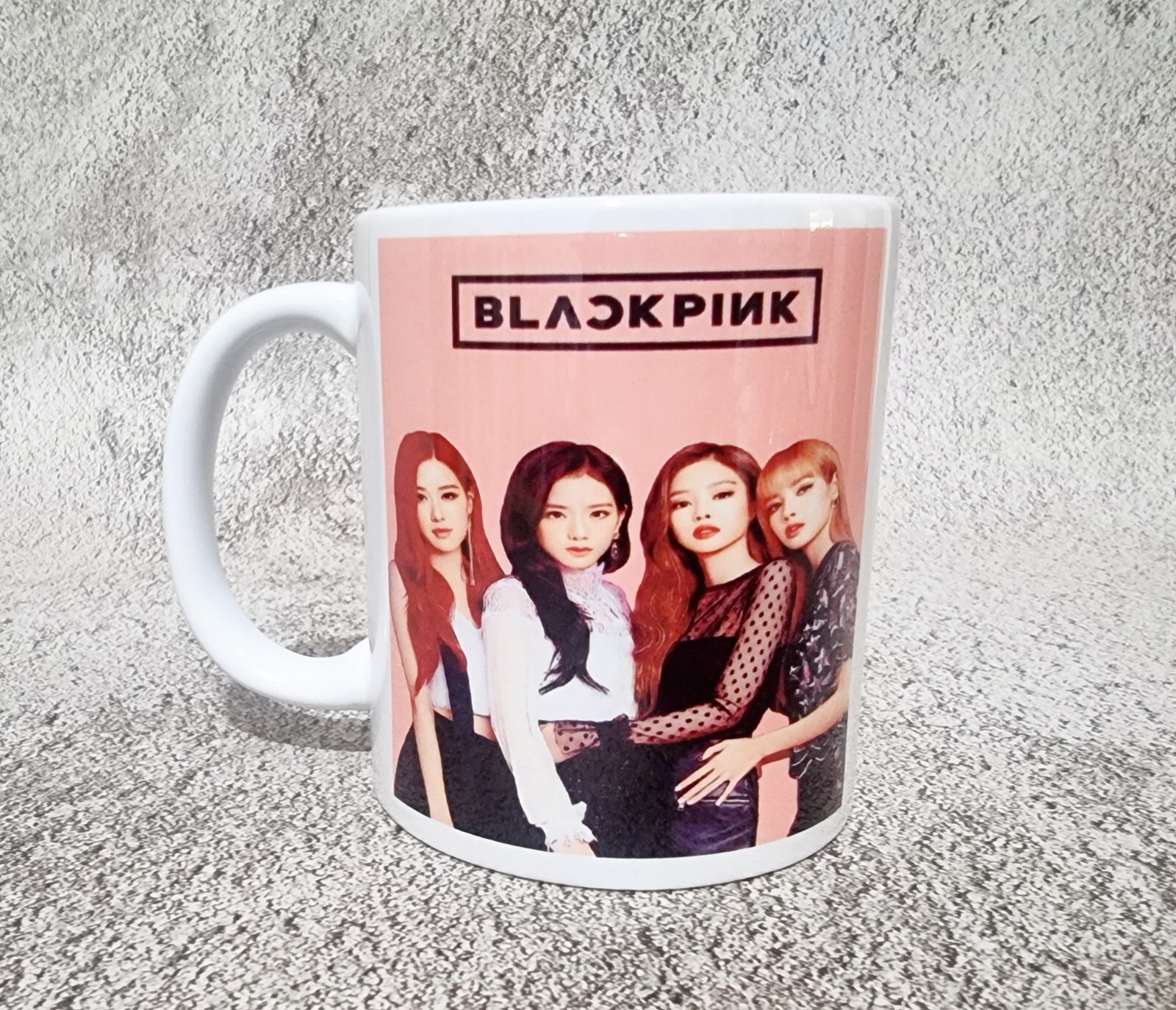 Black Pink Style korean Ceramic Mug kpop Coffee drink