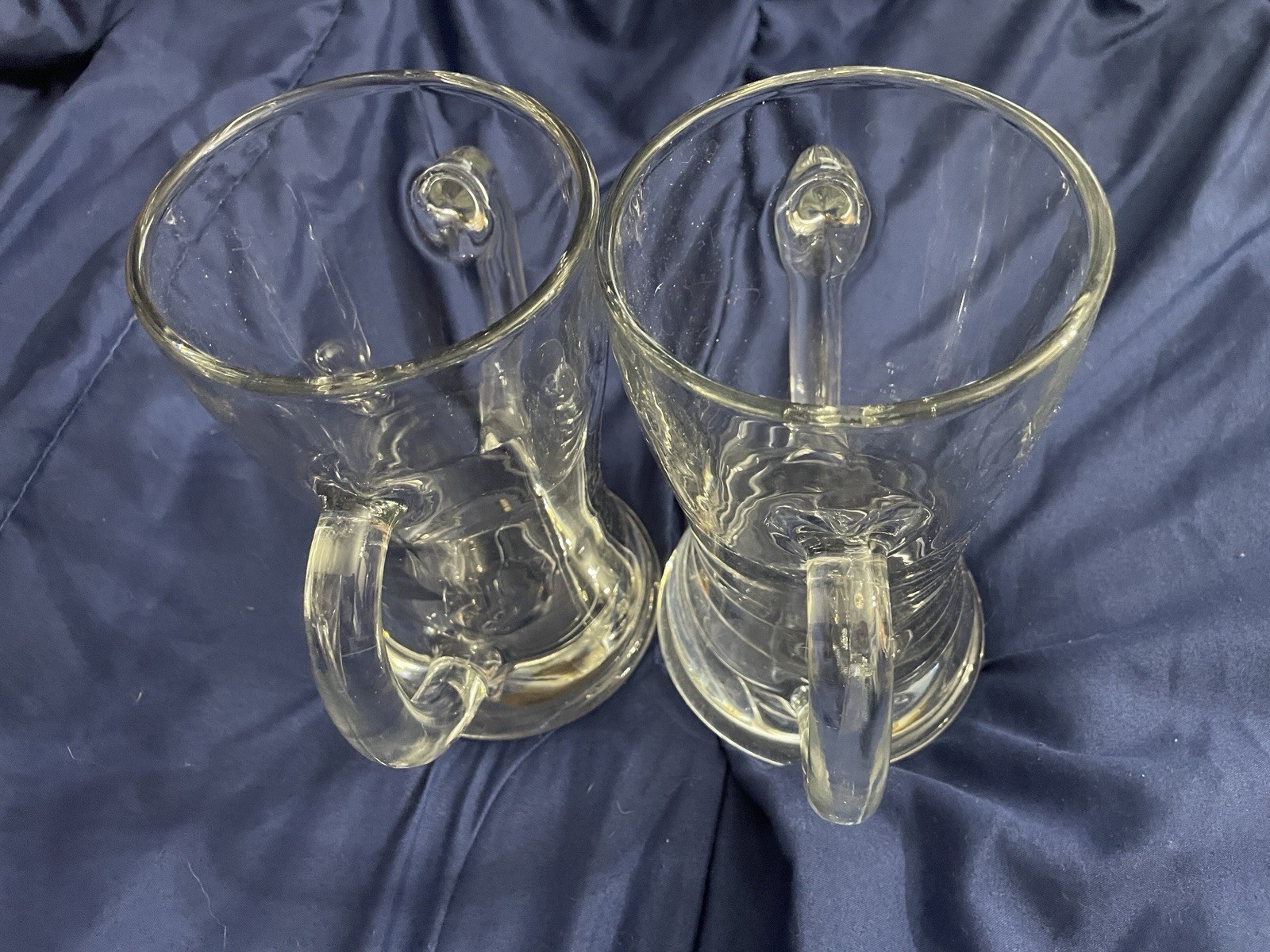 HUGE Double Handled Thick Bottom Glass Beer Mugs by Supplies DD Patent Pending🍻