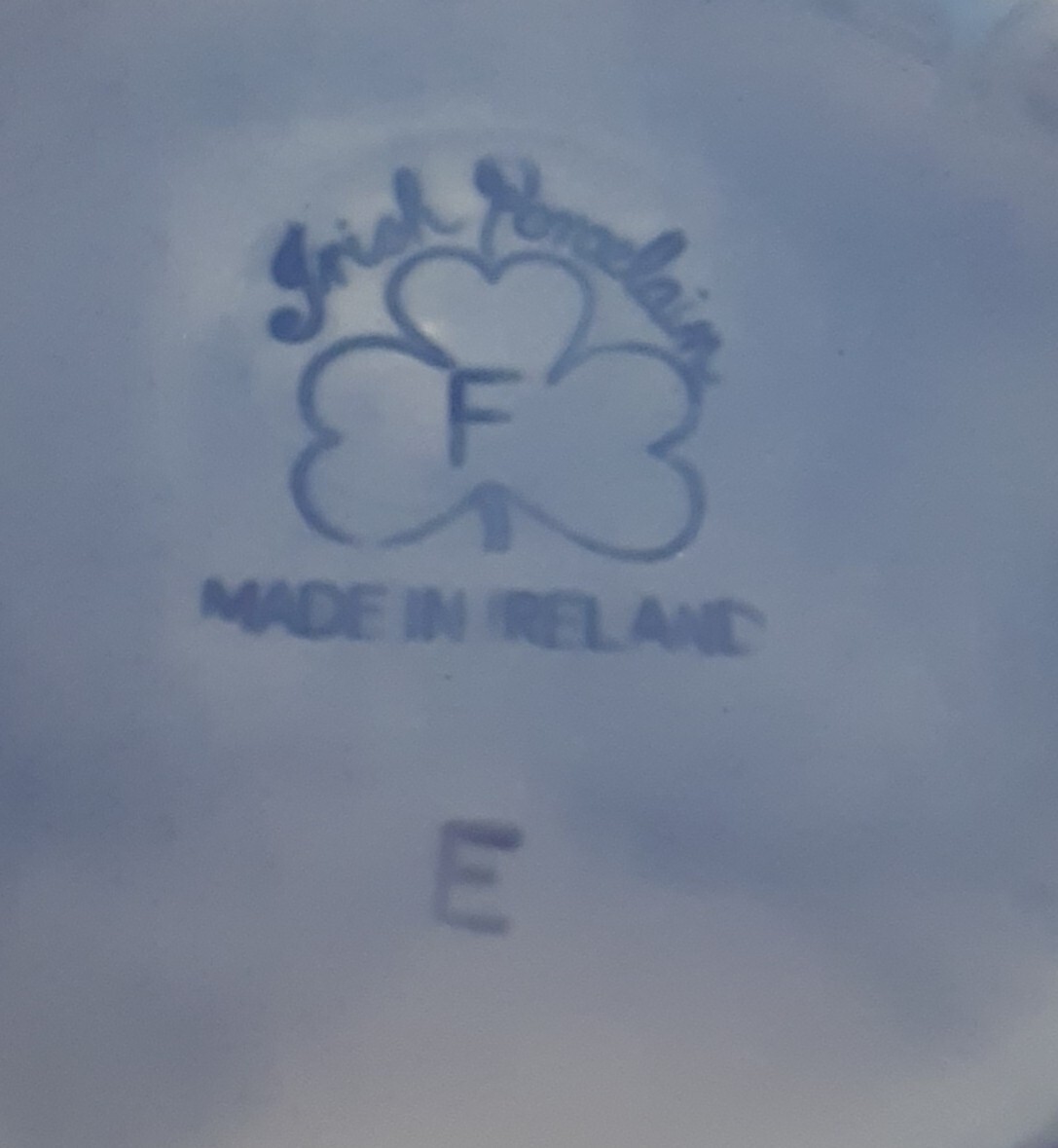 Wade Irish Porcelain Mug with Clovers Ireland 20 Oz