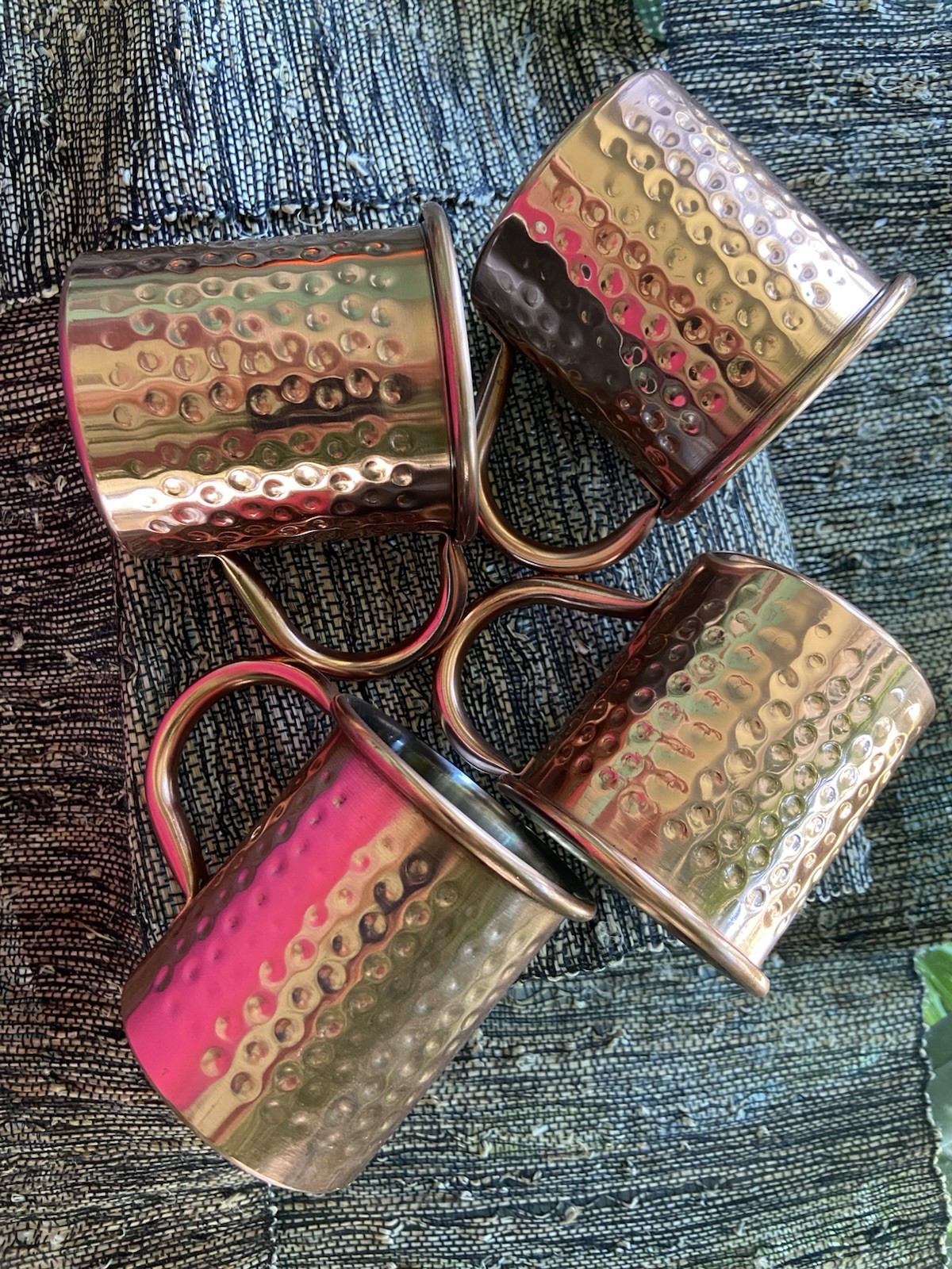 VTG Sharper Image Hammered Copper Stainless Steel Lining 12oz Moscow Mule Mug
