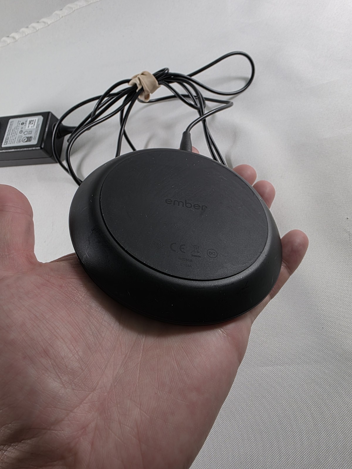 Ember Mug Charging Coaster Base CM19 CM21 Smart Mug Black with 19VDC Adapter
