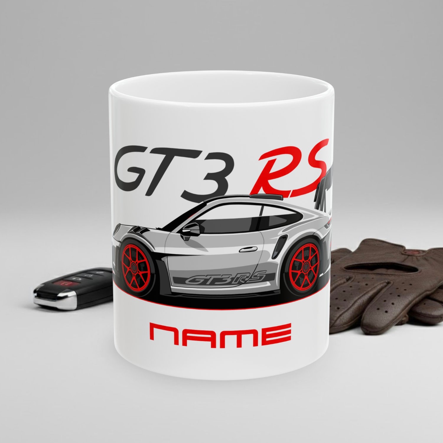 GT3 RS Track Monster Custom Mug Gift, Personalized Nurbugring King Track Car