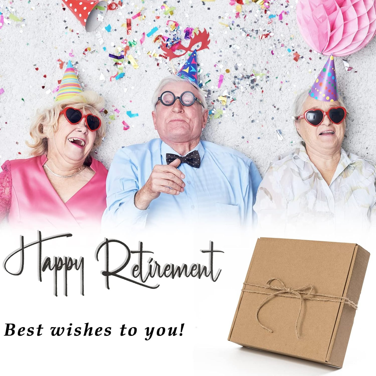 Retirement Gifts for Women Men Party Decoration White