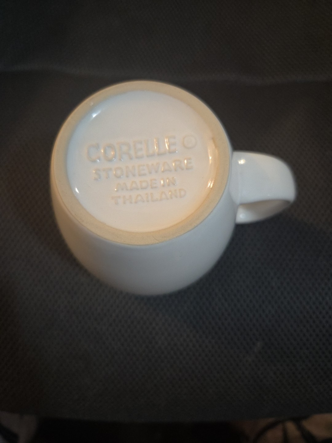 Corelle Stoneware Coffee Mug White Round Two-Piece Set 12oz