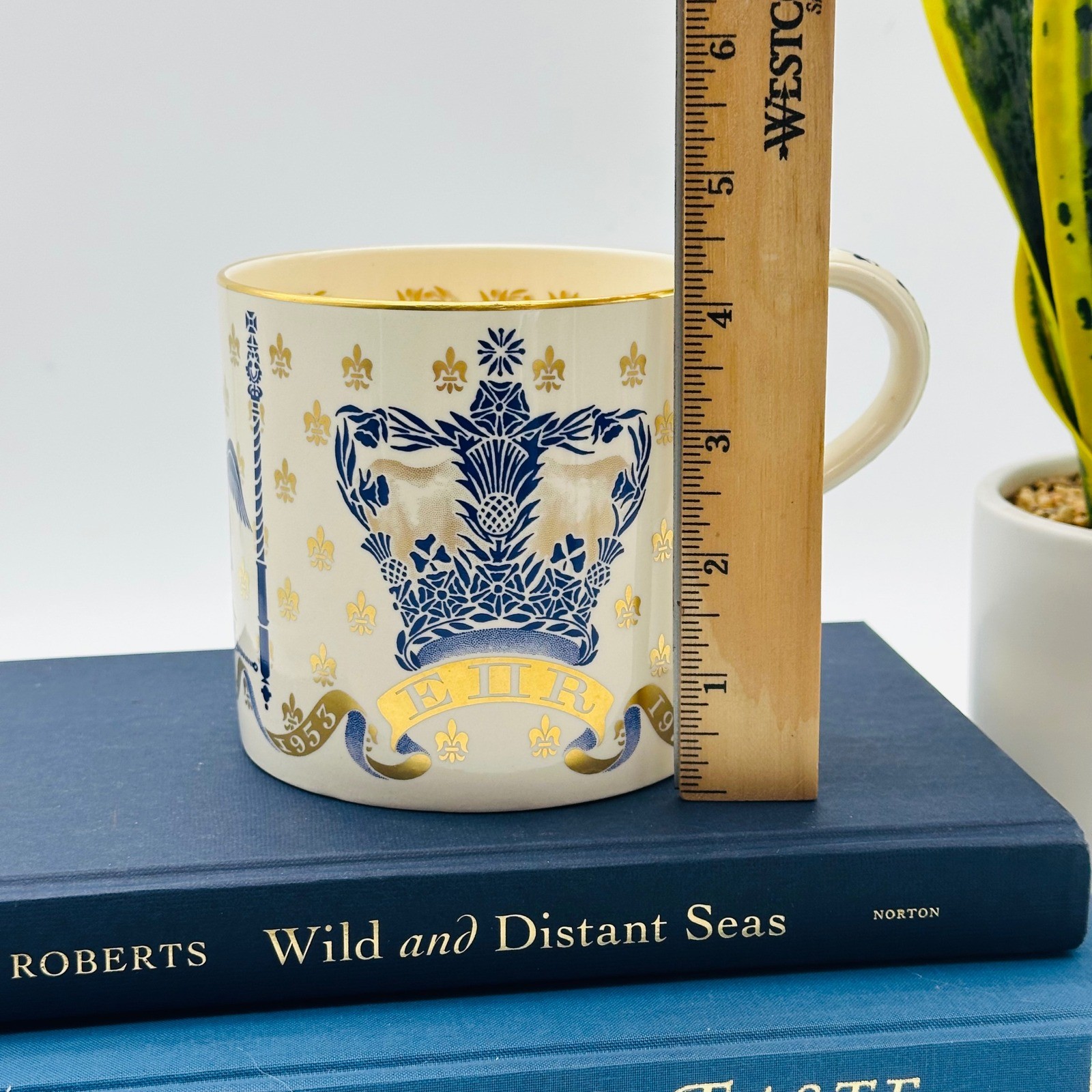 Wedgwood Queen Elizabeth II 25th Coronation Anniversary Mug Richard Guyatt Rare