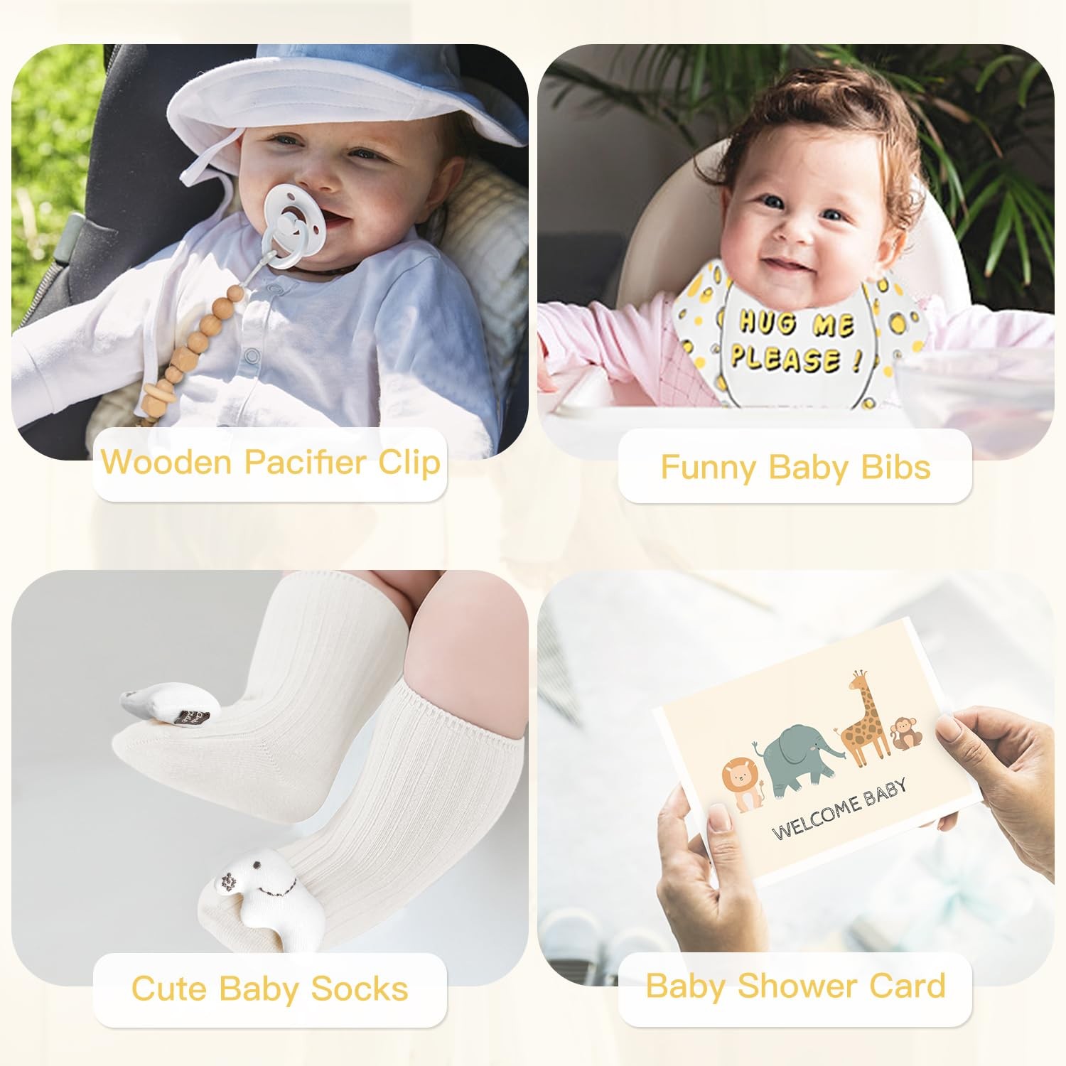 Baby Shower Gifts for Boys Girls, Baby Gifts Basket Newborn Blanket Rattle To…