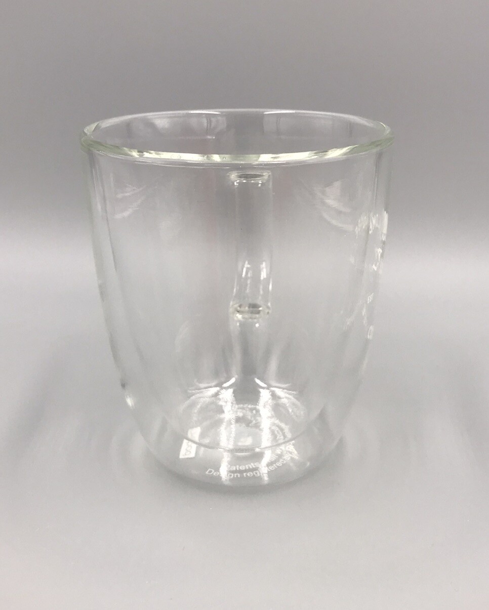 La Colombe Coffee Roasters & Bodum Double Wall Glass Mug Cup Collaboration 10oz