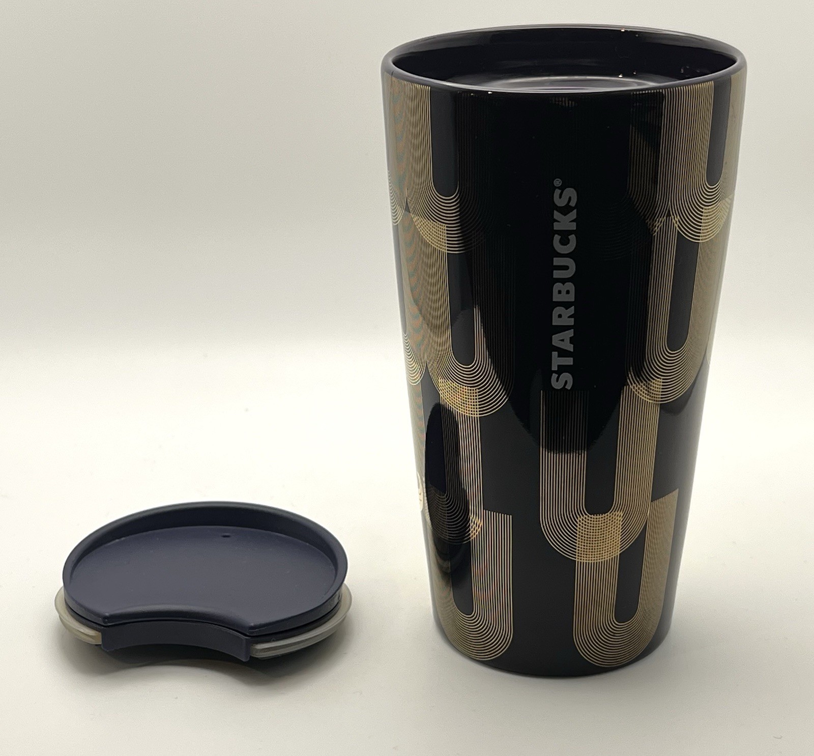 Starbucks Holiday 2020 Art Deco Siren or Mermaid Ceramic Travel Mug w/ Lid 12 oz