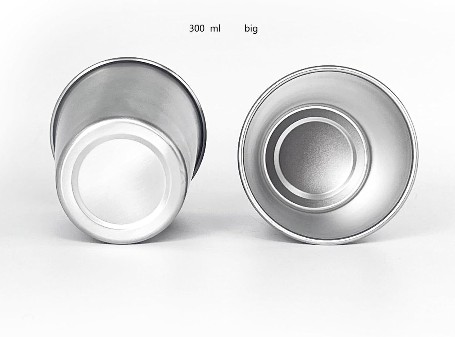 4 Pack Unbreakable Stainless Steel Cups 10oz Metal Drinking Cup for Camping