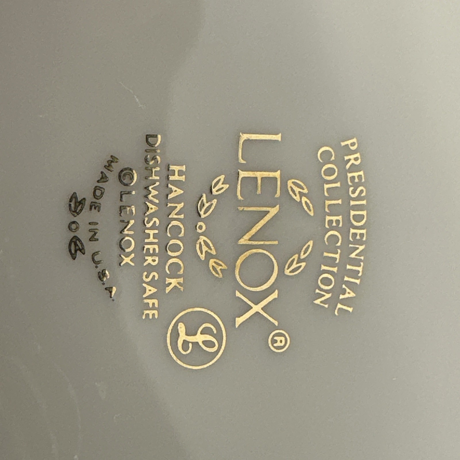Lenox Presidential Hancock Ivory Black & Gold Band Coffee Tea Cups Mugs