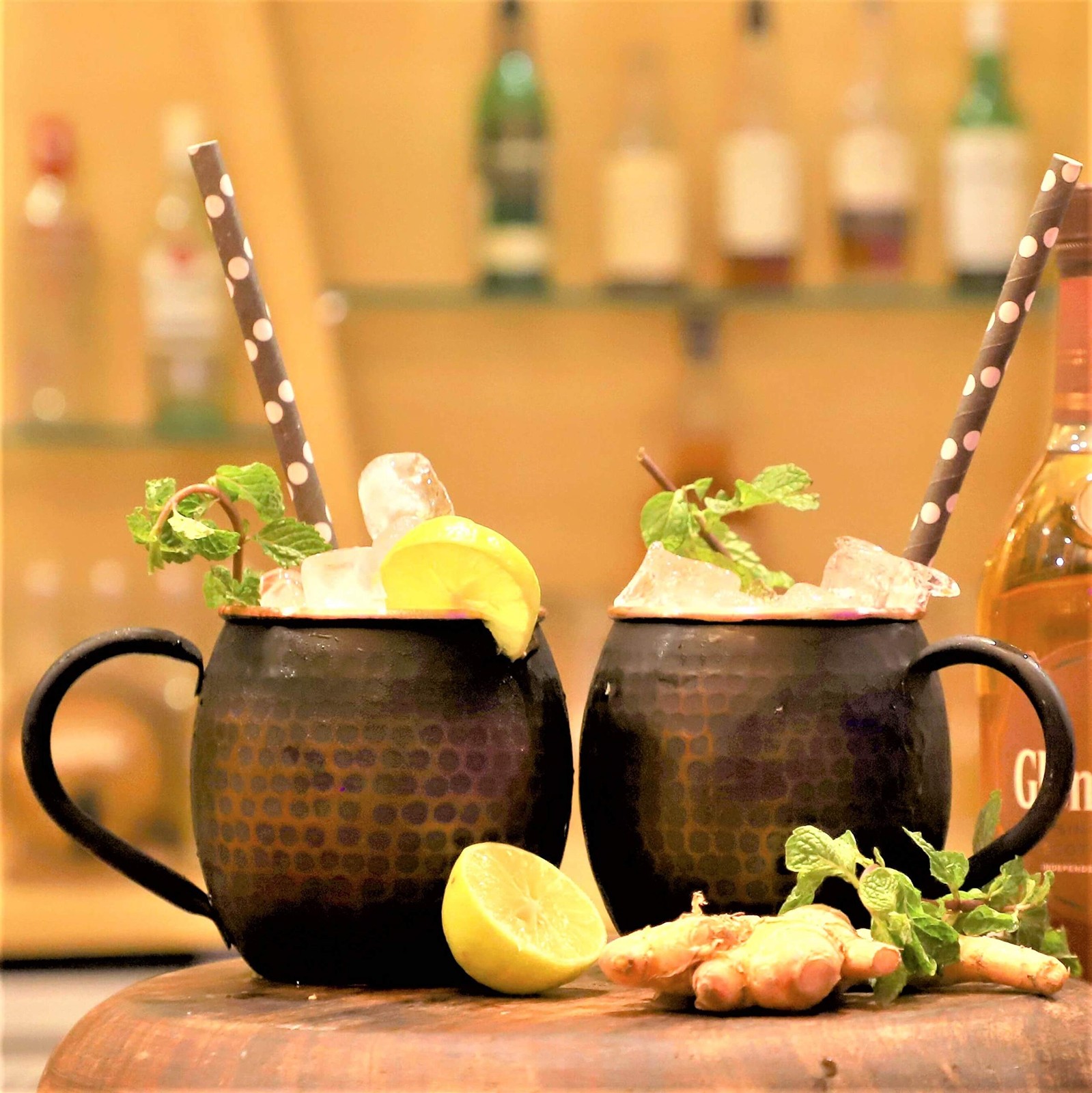 STAGLIFE 16 Oz Black Moscow Mule Mugs Pure Copper 2 Count (Pack of 1),