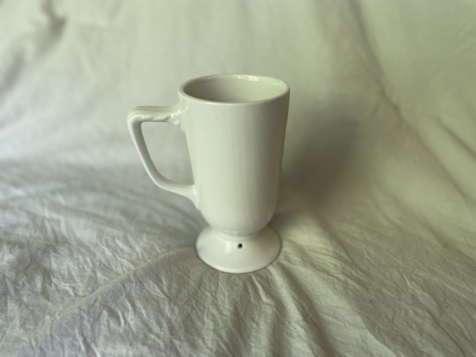White Ceramic Pedestal Mug 8 fl oz
