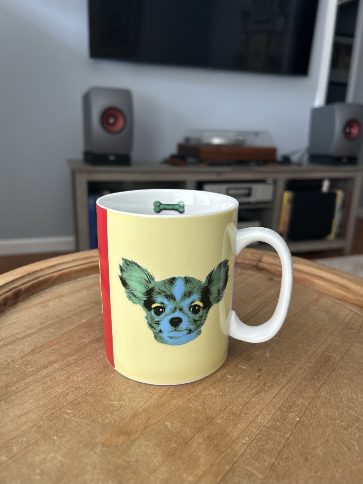 Fringe Studio Pop Art Coffee Mug Tea Cup Multicolor Dogs 12 oz.
