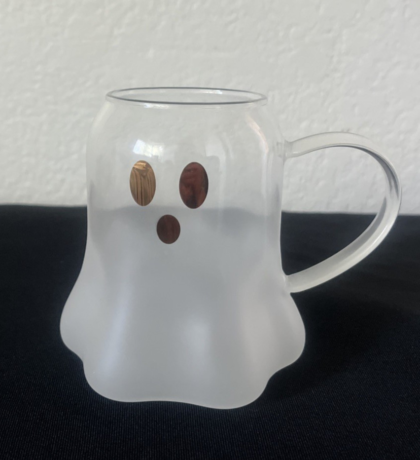 New Anthropologie Ghost Borosilicate Glass Mug
