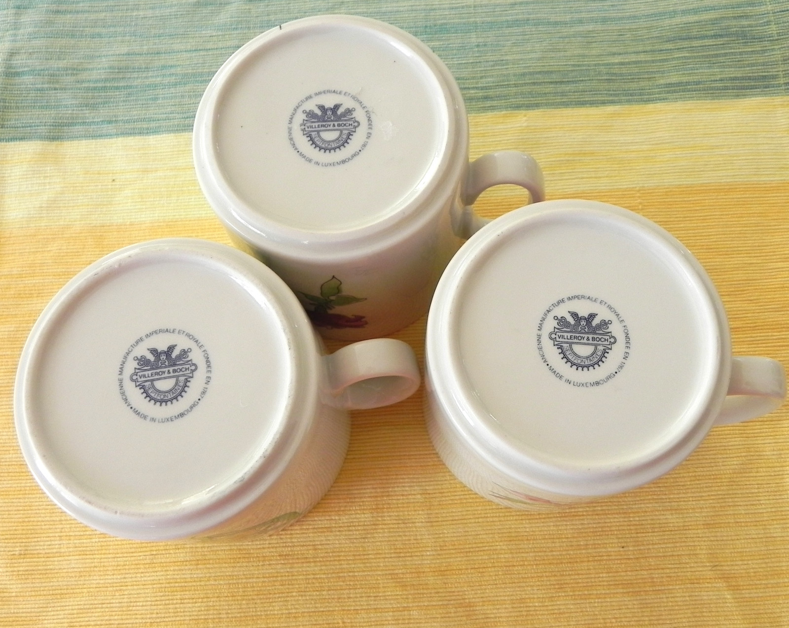 Villeroy & Boch Coffee Mug Gladiola/Daffodie/Petunia Made in Luxembourg