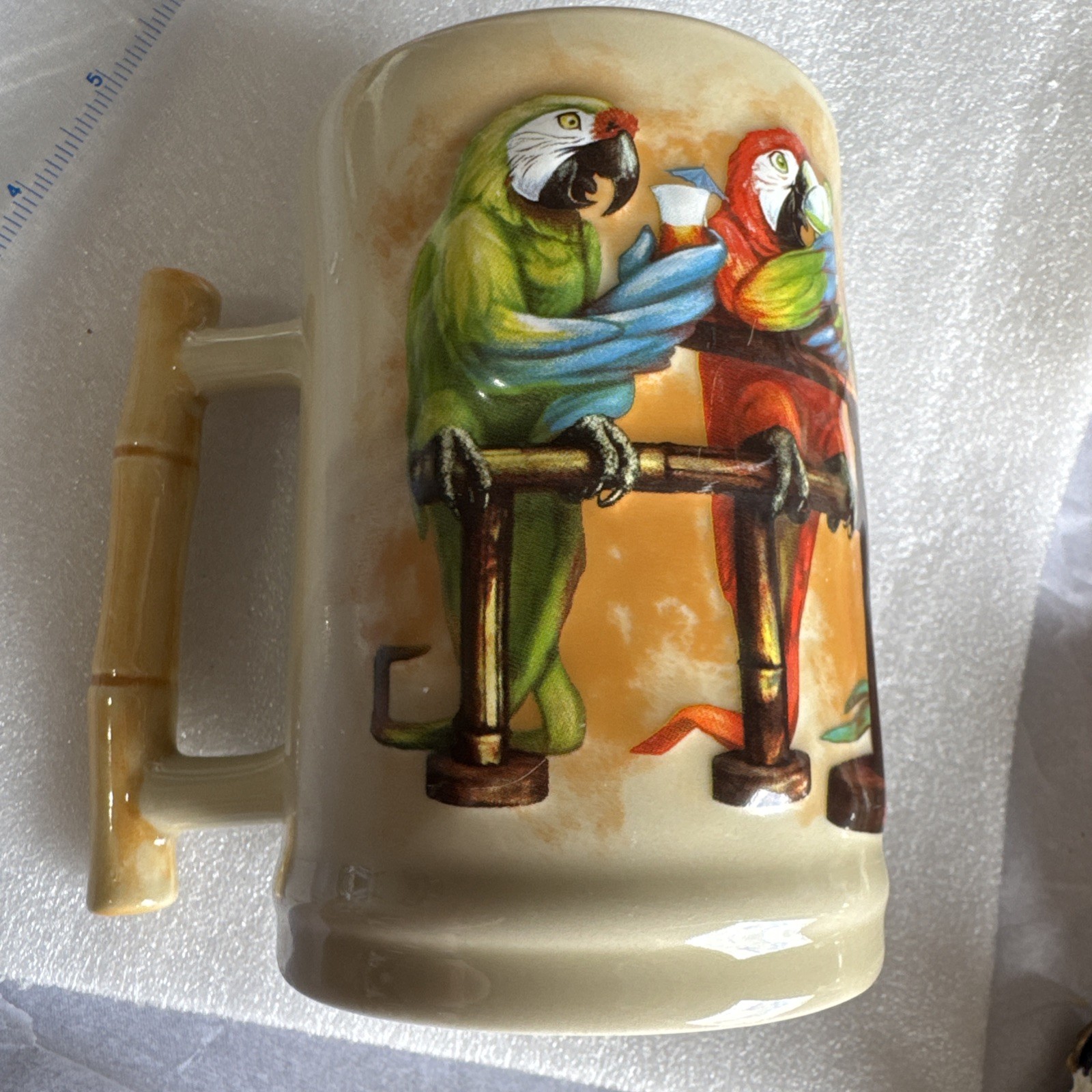 Margaritaville Mug with Parrots Holds 16 ounces, Jimmy Buffet, Thailand