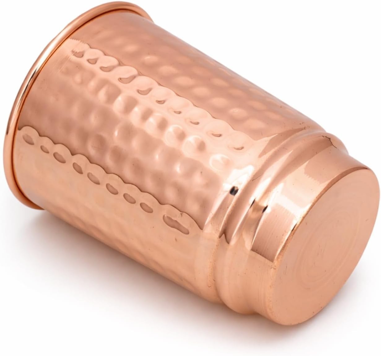 Pure Copper Drinking Cups – Ayurvedic Health Copper Hammered 2 pcs. set