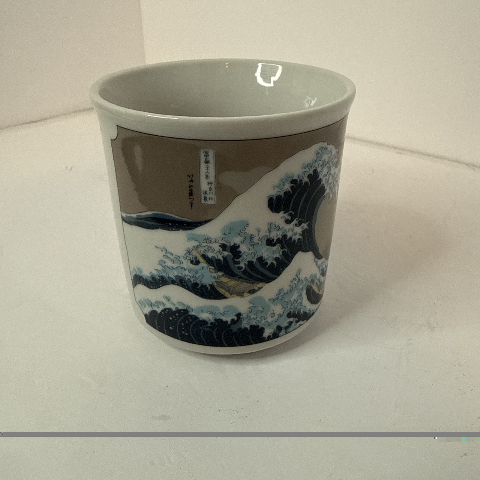 Great Wave Off Kanagawa Mug – Mino Ware Japanese Big Tea Cup Made In Japan
