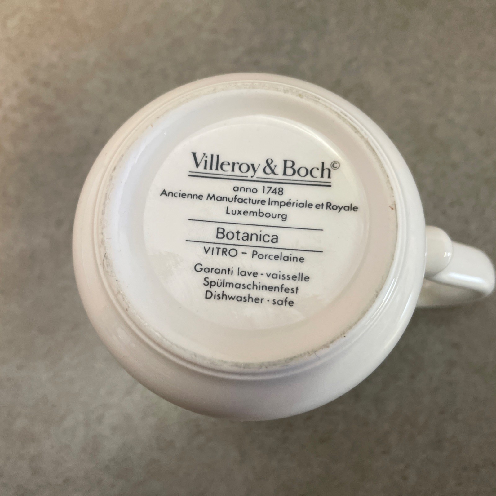 Villeroy & Boch Botanica Mug Coffee Tea Veronica Officialis Set of 3 Luxembourg