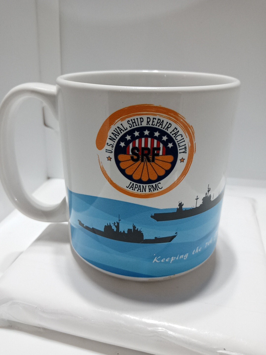 US NAVAL SHIP REPAIR FACILITY COFFEE MUG. JAPAN RMC MUG. US SRF JAPAN Mug. B319