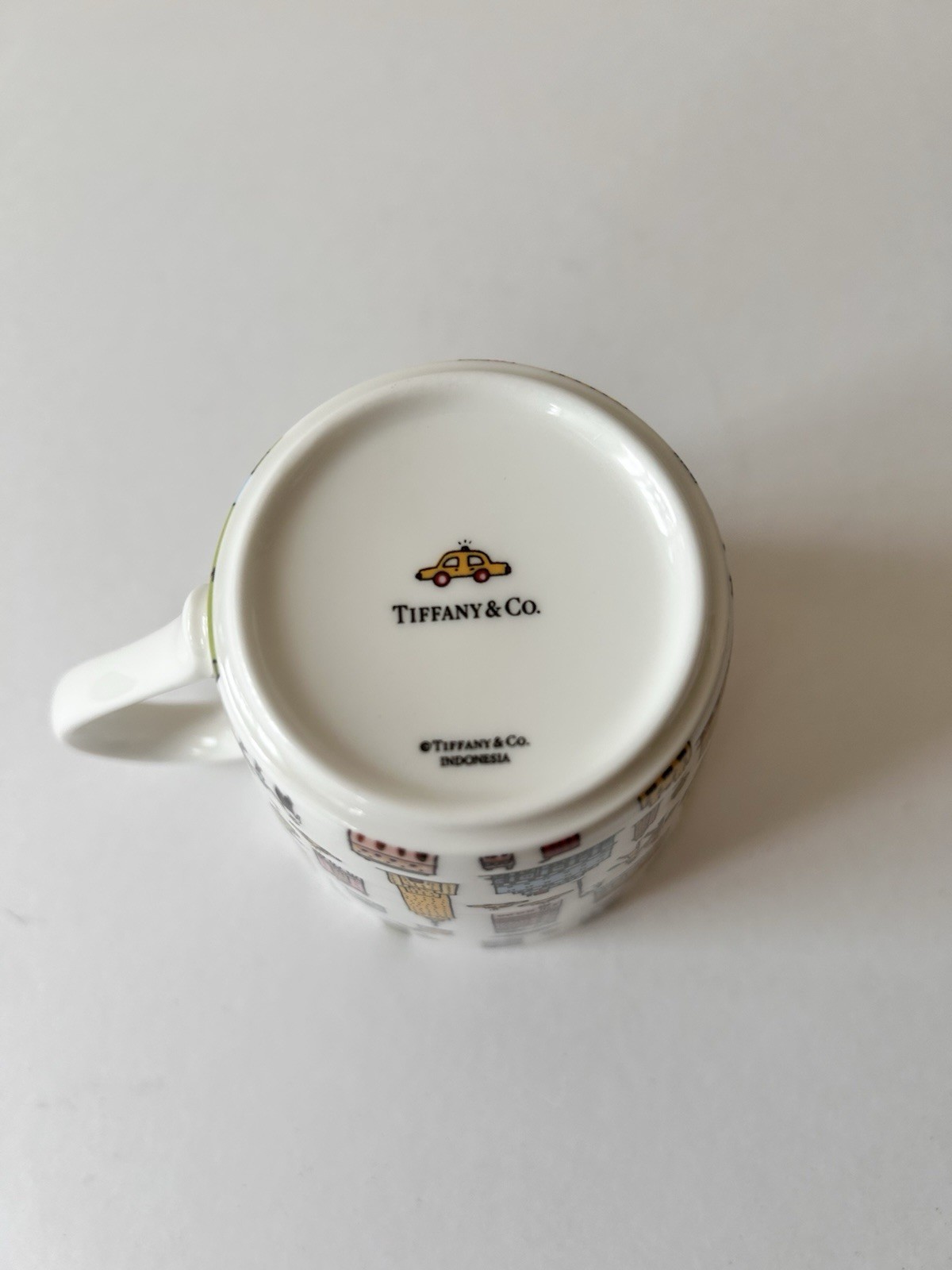 Tiffany & Co. China Mug Cup 5th Avenue Bone 2pcs with gift box