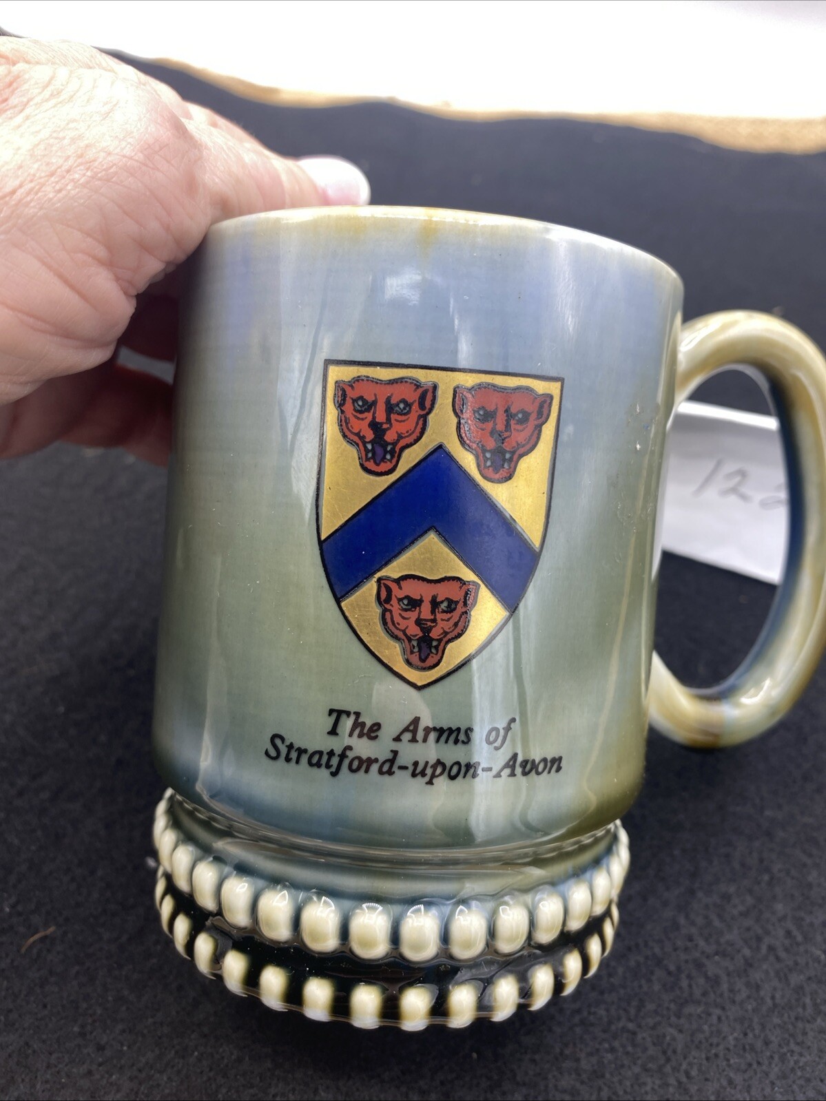 Vintage Wade Irish Porcelain Coffee Cup/Mug The Arms Of StratfordIreland – 10 oz