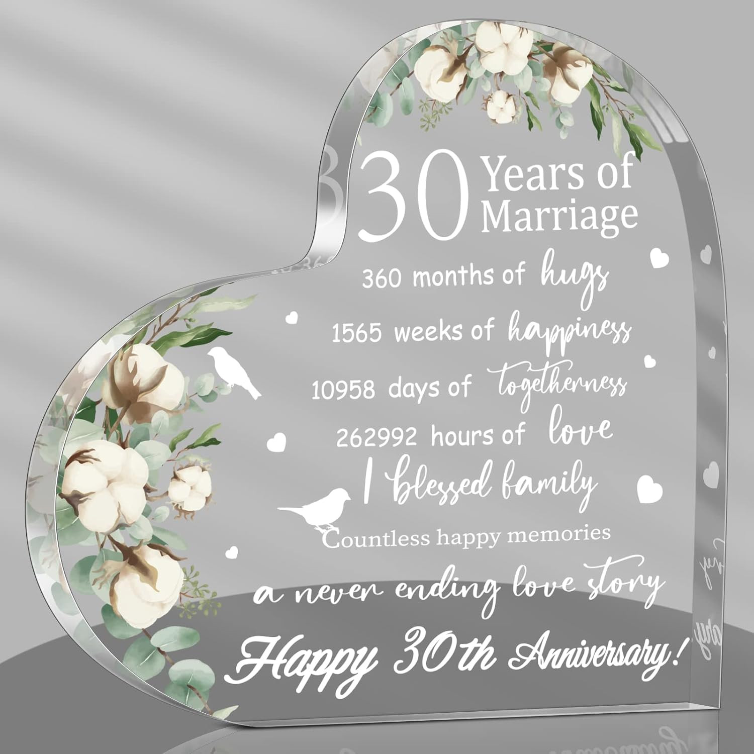 Wedding Gift for Her Years of Marriage Gift Happy Anniversary Present for Woman