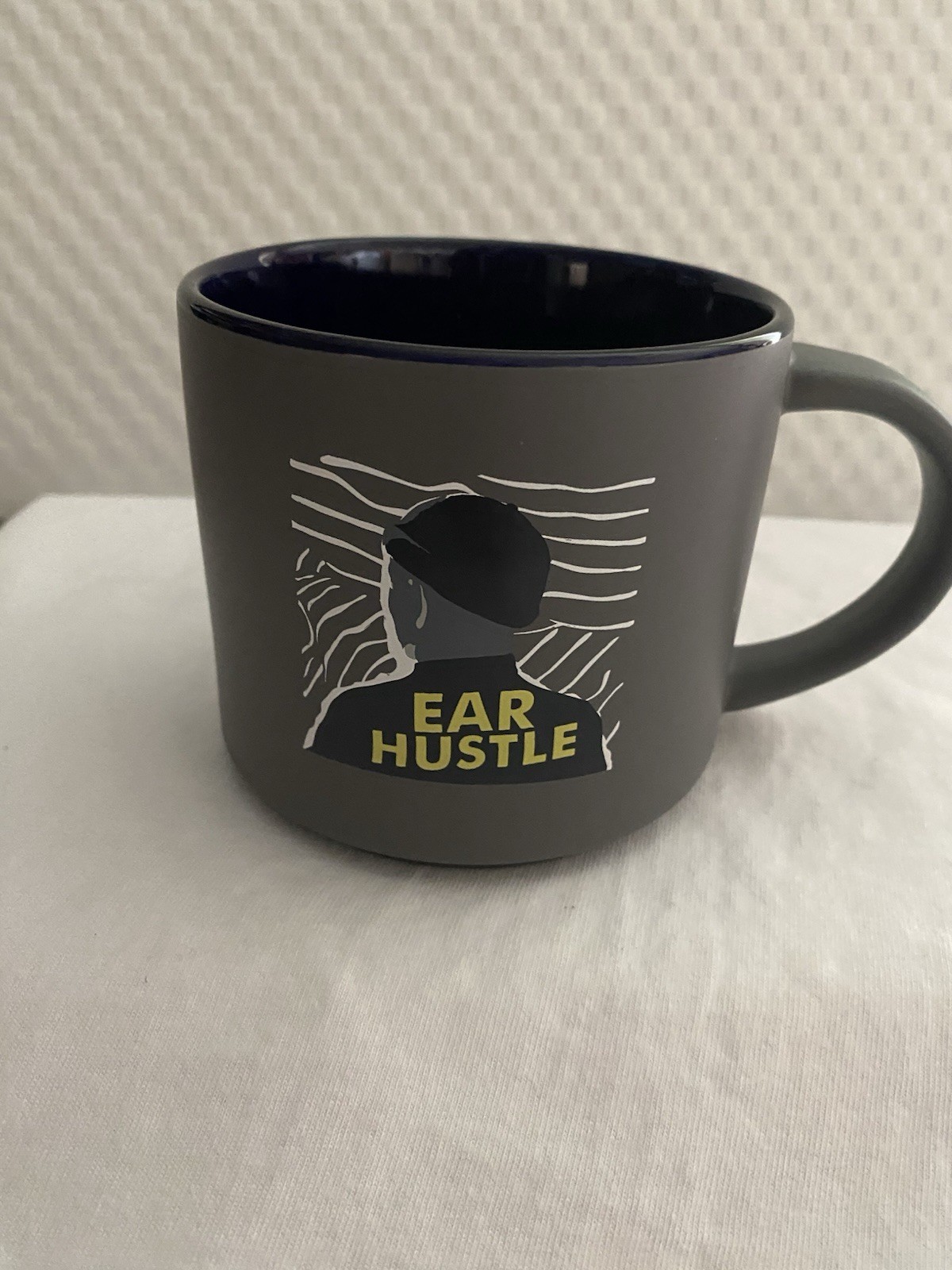 EAR HUSTLE COFFEE MUG.EAR HUSTLE MUG. EAR HUSTLE Art Deco Mug. B301