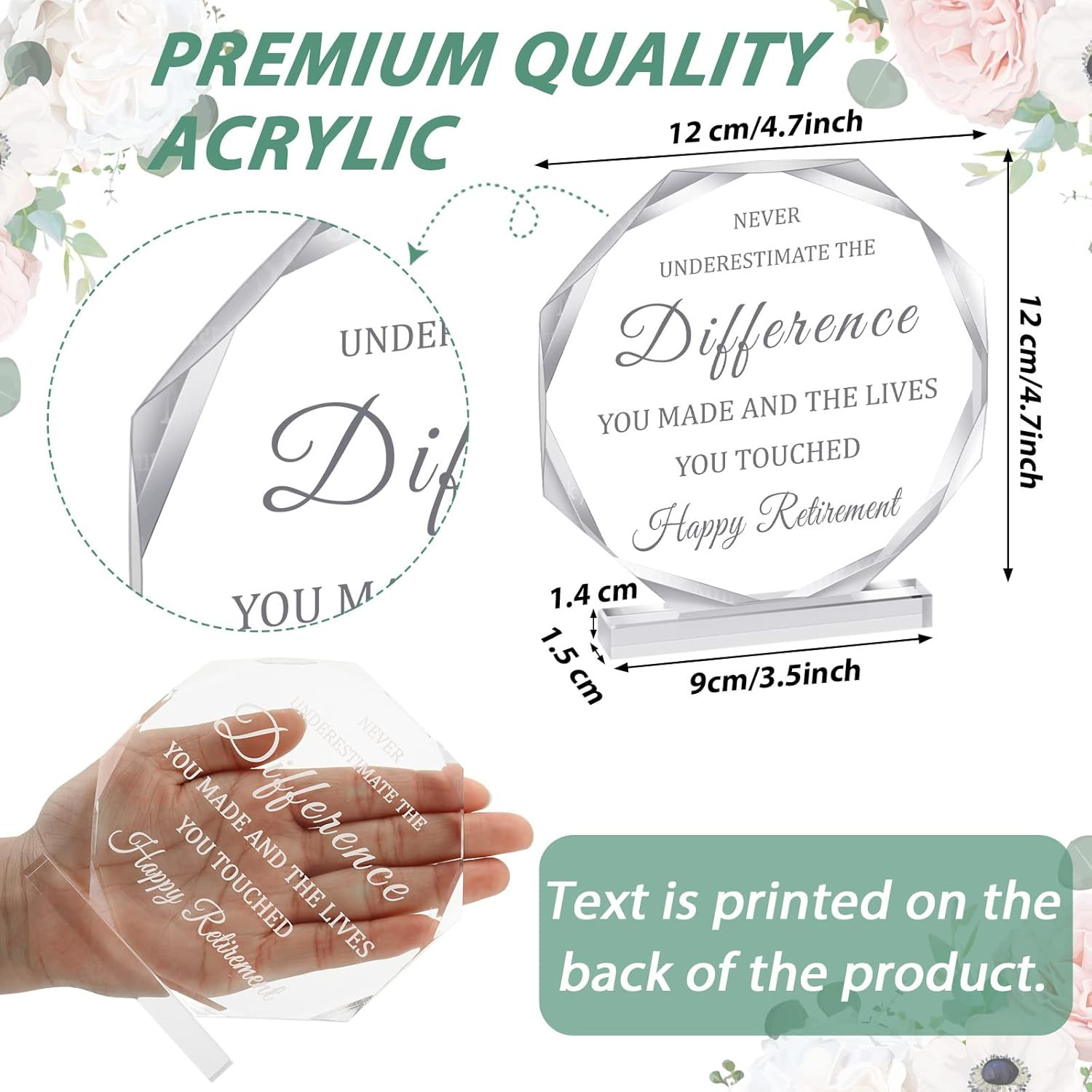 Chunful Happy Retirement Gifts for Men Women Never Understand the Difference You