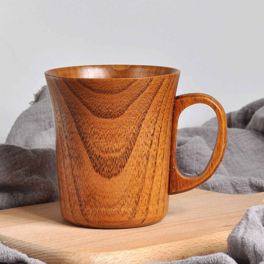 Wooden Cup Wood Coffee Tea beer Juice Milk Water Mug Primitive handmade Natural